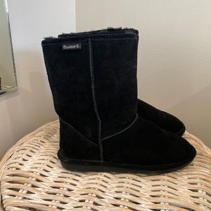Bearpaw womens black winter insulated boots size 10